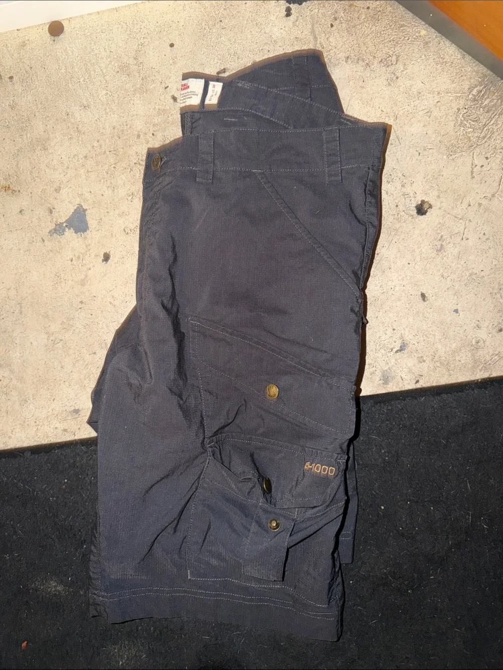 Fjallraven Dark Gray Men's Cargo Shorts with Multiple Pockets